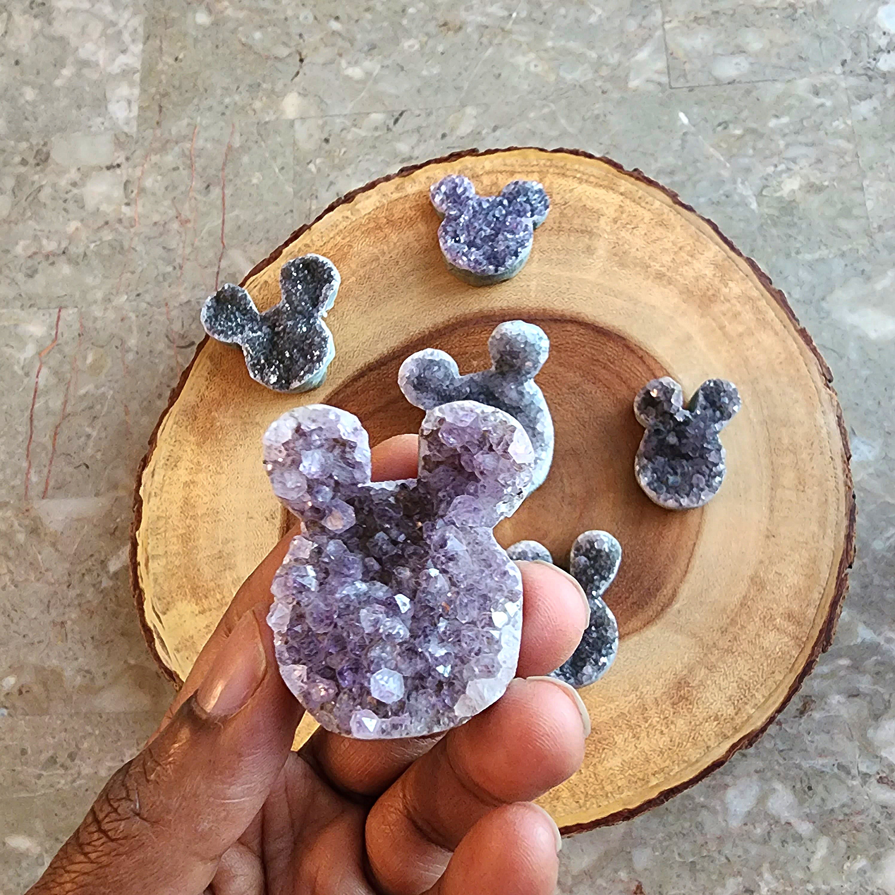 Druzy Amethyst Ears