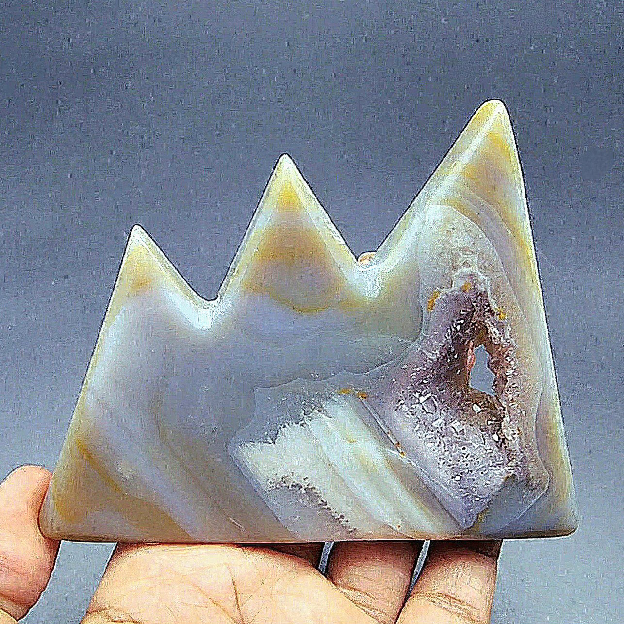 Druzy Agate Mountains