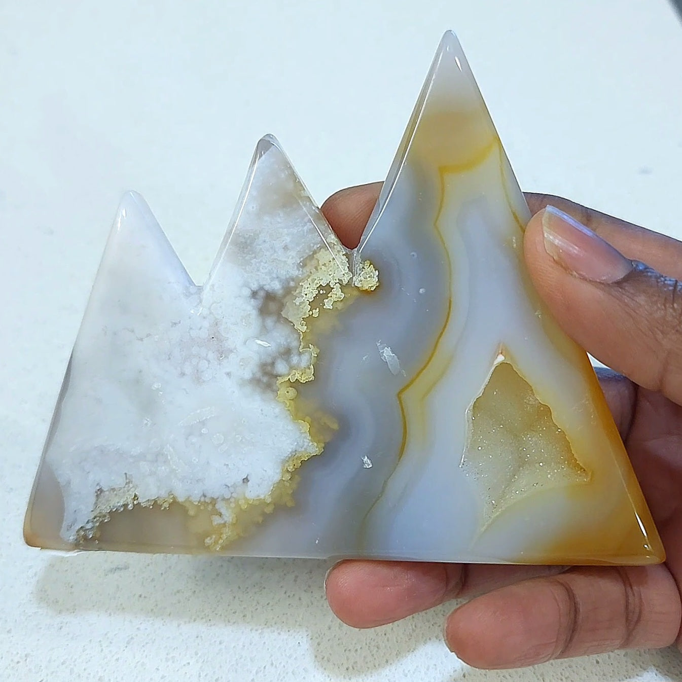 Druzy Agate Mountains