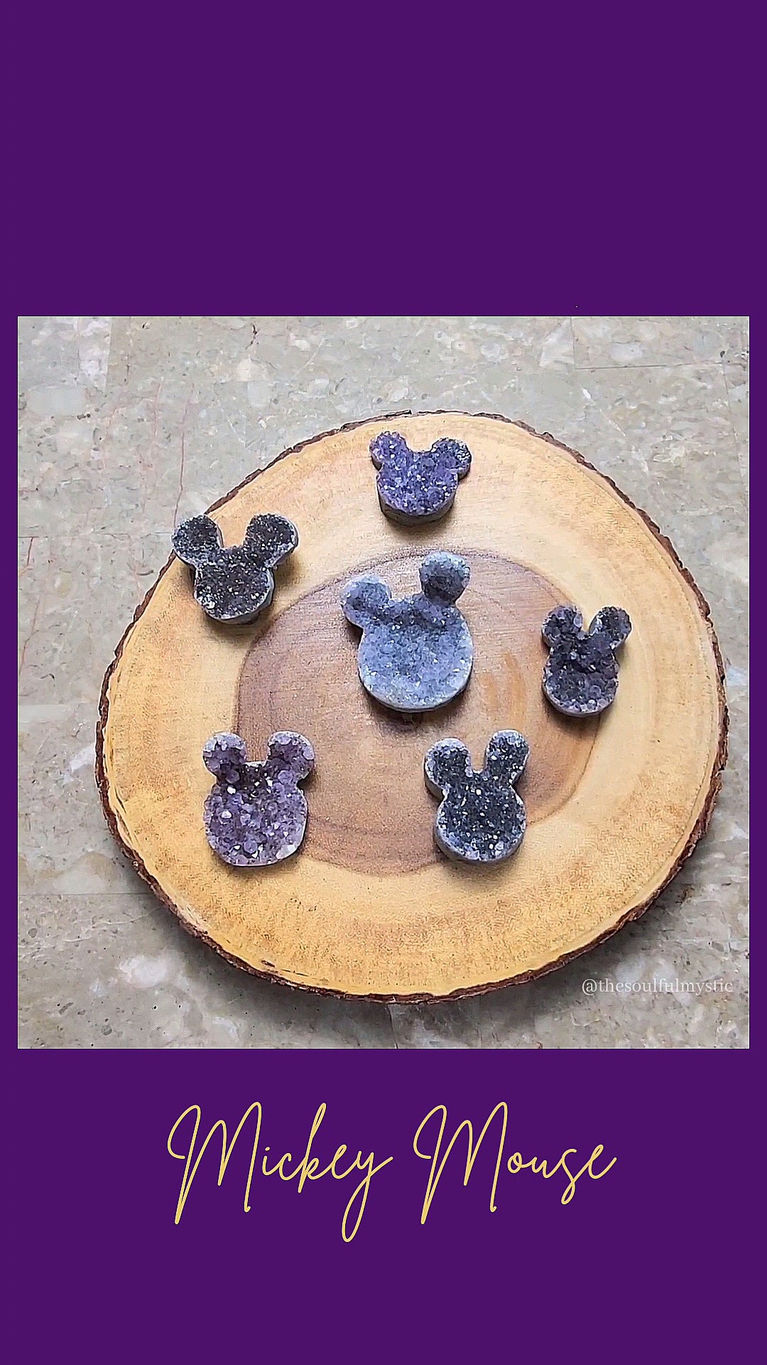 Druzy Amethyst Ears