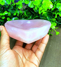 Large Rose Quartz Heart Bowl