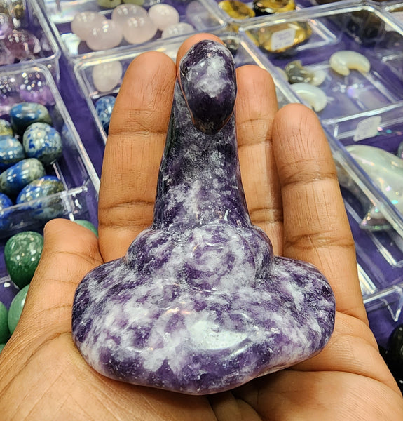 Lepidolite Witch Hat