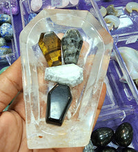 Coffin Offering Bowls in Clear Quartz