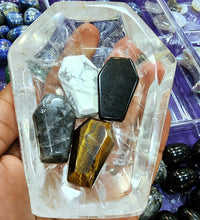 Coffin Offering Bowls in Clear Quartz