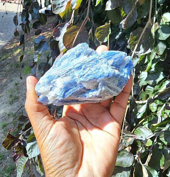 Huge Blue Kyanite Specimen with Quartz Inclusions