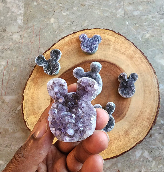 Druzy Amethyst Ears