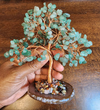 Green Aventurine Copper Wire Money Tree