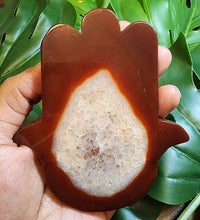 Druzy Carnelian Hamsa