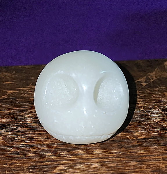 White Jade Skull Carving