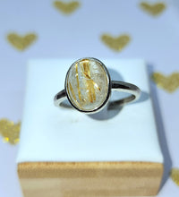 Gold Rutilated Quartz Ring