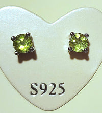 Peridot Earrings in Sterling Silver