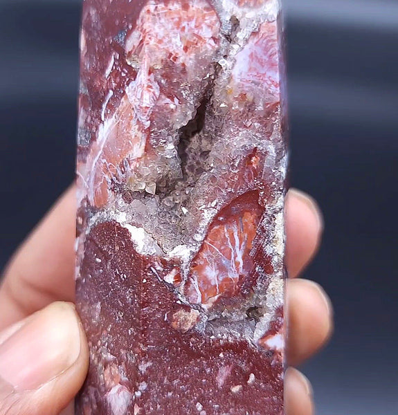 Rare Deep Red Sphalerite Towers