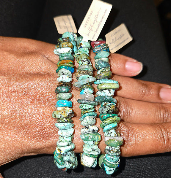 Turquoise w/Azurite Bracelet