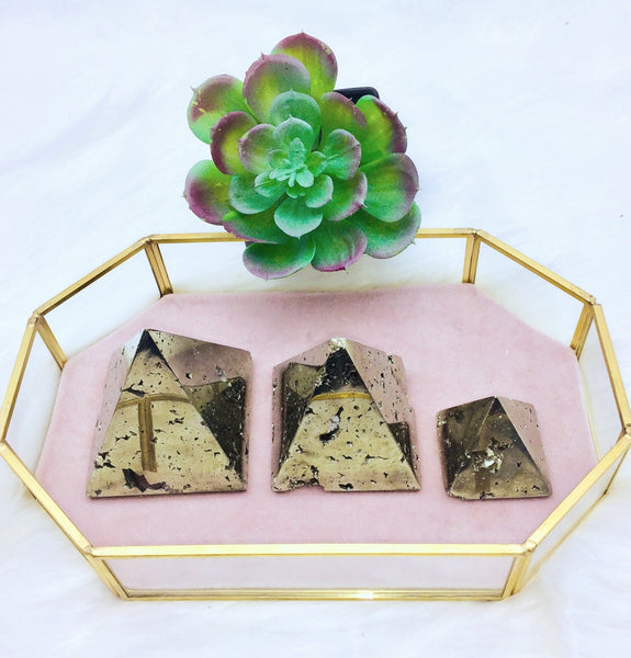 Pyrite Pyramid Carvings