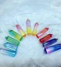 Rainbow Aura Quartz Towers