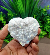 Angel Aura Quartz Cluster Heart Carvings