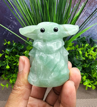 Adorable XL Green Aventurine Baby Alien Carving