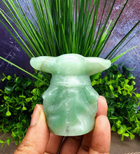 Adorable XL Green Aventurine Baby Alien Carving