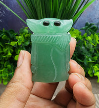 Green Aventurine Baby Alien Carving