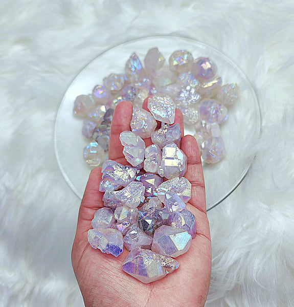 Angel Aura Rose Quartz Clusters