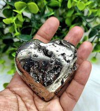 Large Pyrite Heart Cluster Carvings