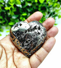 Large Pyrite Heart Cluster Carvings