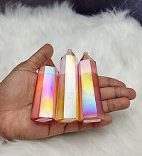 Rainbow Aura Quartz Towers