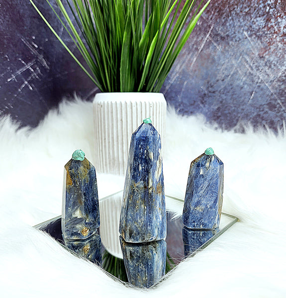 Rich Blue Kyanite Towers