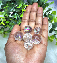 Flashy Crackle Quartz Mini Spheres