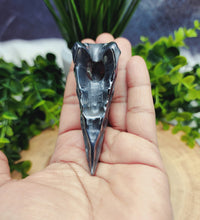 Hematite Bird Skull Carving