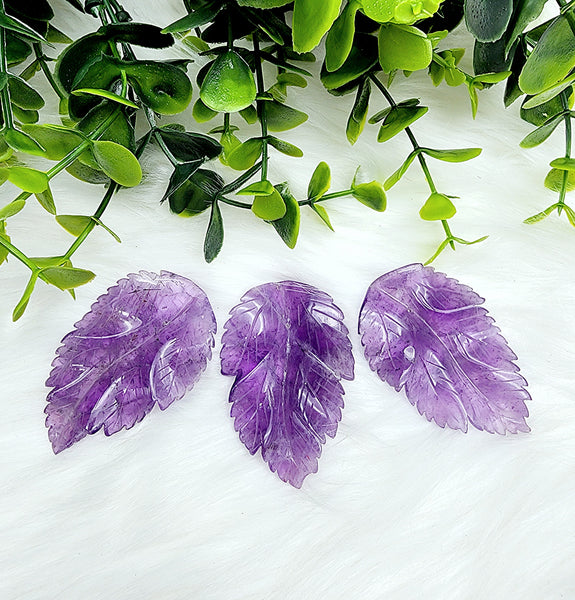 Chevron Amethyst Monstera Leaf