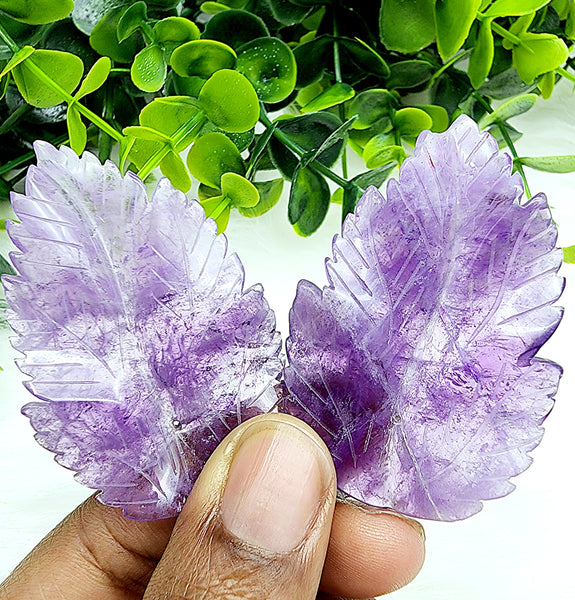 Chevron Amethyst Monstera Leaf