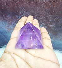 Gemmy Amethyst Pyramid Carving