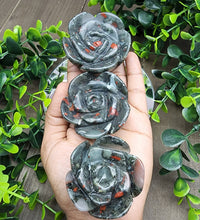 African Bloodstone Flower Carving