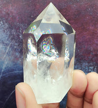 Clear Quartz Tower with Beautiful Rainbows