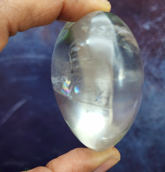 Large Clear Quartz Heart Carving