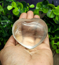 Large Clear Quartz Heart Carving