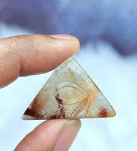 High Grade Rutilated Quartz Evil Eye Carvings