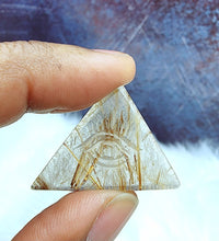 High Grade Rutilated Quartz Evil Eye Carvings