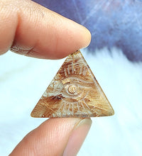 High Grade Rutilated Quartz Evil Eye Carvings