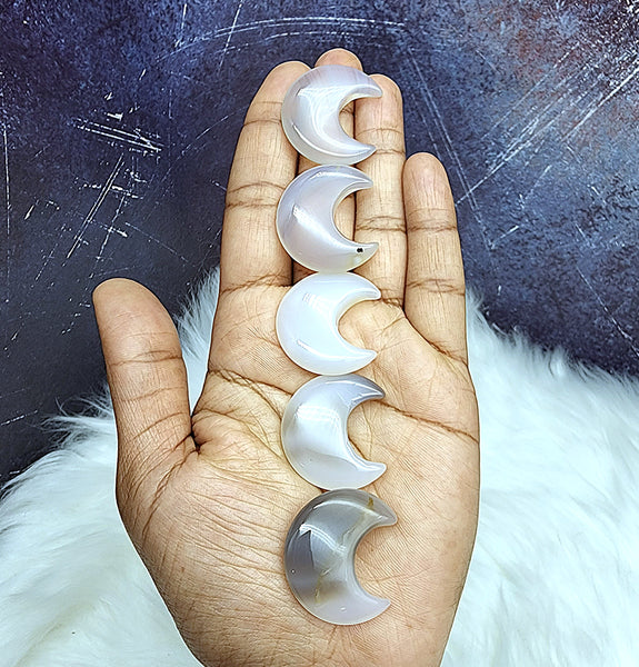 Agate Crescent Moons