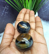 Blue Tigers Eye Spheres