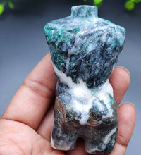 Rare Moss Agate w/Malachite & Pyrite Inclusions Male Body