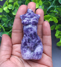 Lepidolite Goddess Carvings