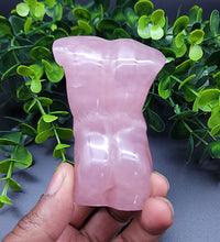 Male Rose Quartz Carving