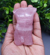 Male Rose Quartz Carving