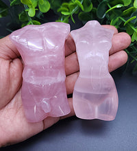 Male Rose Quartz Carving