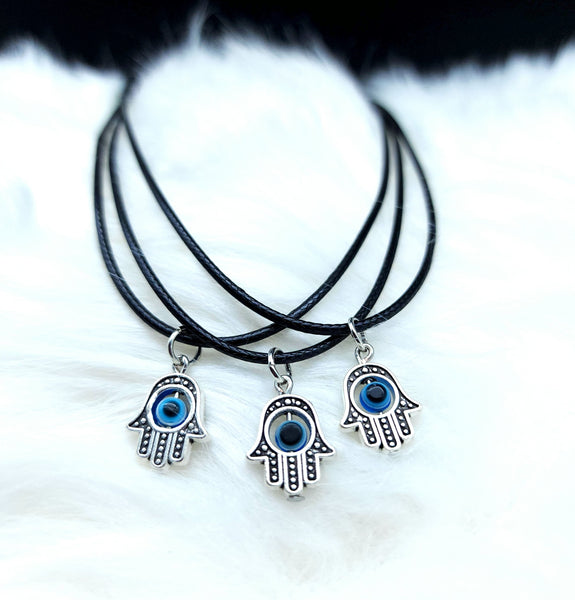 Hamsa Hand Evil Eye Protection Necklace