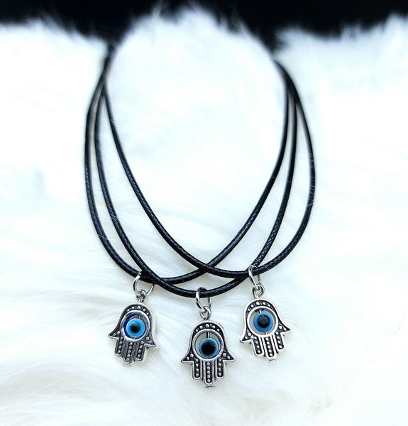 Hamsa Hand Evil Eye Protection Necklace