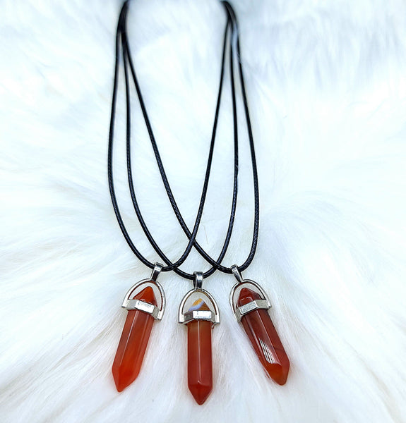 Double Terminated Crystal Necklace